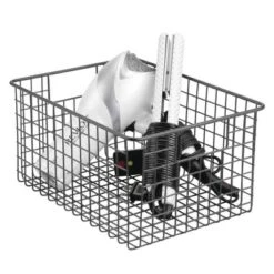 MDesign Bath Metal Storage Organizer Basket - 4 Pack -Home Storage Store GUEST 9e073fe7 e935 4766 8ace e30c468db97b