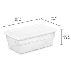 Sterilite 6 Quart Clear Multipurpose Plastic Storage Tote, 12 Pack, & 16 Quart Clear Multipurpose Plastic Storage Tote, 12 Pack For Home Organization -Home Storage Store GUEST 9ee2ad7a a104 463c 9777 def35d56a5fb