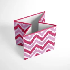Bacati - MixNMatch Pink Zigzag Storage Box Small 7 Bacati - MixNMatch Pink Zigzag Storage Box Small -Home Storage Store GUEST a2895b8d 3c02 44a3 877e e29417332906