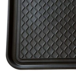 Large All-Weather Indoor/Outdoor Boot Tray - Weather-Resistant Plastic Shoe Mat With Raised Edge For Entryways, Decks, And Patios By Stalwart (Black) -Home Storage Store GUEST a427de26 bed4 47aa 9c8d abfd9c60f4de