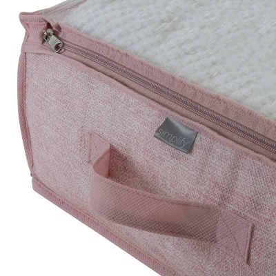 Simplify 40 X 18 X 6 2pk Under Bed Storage Bags Blush 2 Simplify 40 X 18 X 6 2pk Under Bed Storage Bags Blush - Image 2