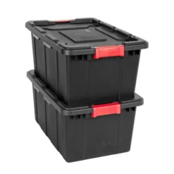 Sterilite 15 Gallon Stackable Industrial Tote With Latches, Tie Down Holes, And Indexed Lids For Heavy-Duty Storage Needs -Home Storage Store GUEST a4777a01 f663 4ce6 aecc 48c3c335803f