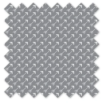 Bacati - Playful Fox Gray/white Arrow Storage Box Small 5 Bacati - Playful Fox Gray/white Arrow Storage Box Small - Image 5