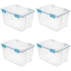 Sterilite 54 Quart Clear Plastic Stackable Storage Container Box Bin With Air Tight Gasket Seal Latching Lid Long Term Organizing Solution 12 Sterilite 54 Quart Clear Plastic Stackable Storage Container Box Bin With Air Tight Gasket Seal Latching Lid Long Term Organizing Solution -Home Storage Store GUEST a7a8d0d1 32c0 4213 97f6 439b421ae932