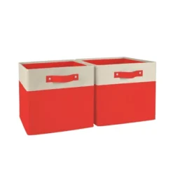 2pc Kids' 10.5" Two-Toned Folding Storage Bin Set - RiverRidge Home -Home Storage Store GUEST a8eac66a 9058 4bec 85c5 19ae38a31c4e