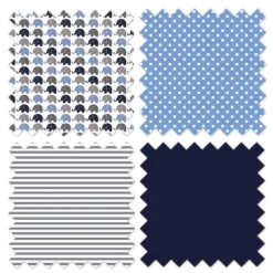 Bacati - Elephants Blue/Gray Storage Caddy -Home Storage Store GUEST abf22e66 97bf 4329 8d4f a3a47166d8a7