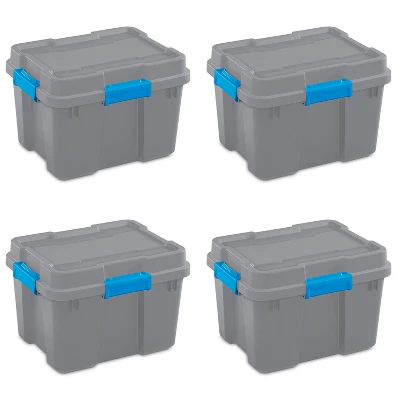 Sterilite 18319Y04 20 Gallon Heavy Duty Plastic Storage Container Box With Lid And Latches 7 Sterilite 18319Y04 20 Gallon Heavy Duty Plastic Storage Container Box With Lid And Latches - Image 7