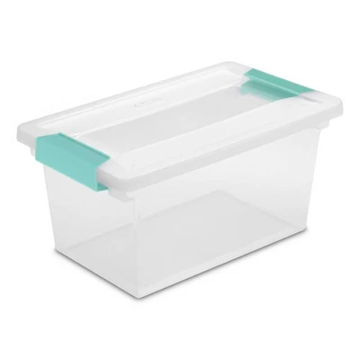 Sterilite 64 Quart Latching Clear Plastic Storage Organizer Tote Container Bin Box, 6 Pack & Medium Clip Boxes For Organization And Storage, 4 Pack 3 Sterilite 64 Quart Latching Clear Plastic Storage Organizer Tote Container Bin Box, 6 Pack & Medium Clip Boxes For Organization And Storage, 4 Pack - Image 3