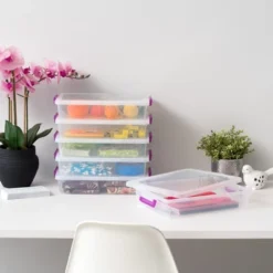 IRIS USA 6qt Modular Plastic Storage Container Latching Box -Home Storage Store GUEST aedc8199 256e 41a0 ab76 46f02afa5fa7