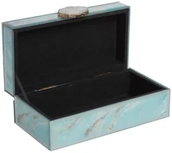 Parisian Shiny Blue Agate Glass Decorative Boxes Set Of 2 9 Parisian Shiny Blue Agate Glass Decorative Boxes Set Of 2 -Home Storage Store GUEST b003f6cc 0b4c 4fbd 8ee4 212d5d283ed7