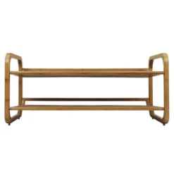 Oceanstar 2 Tier Shoe Rack, Rounded