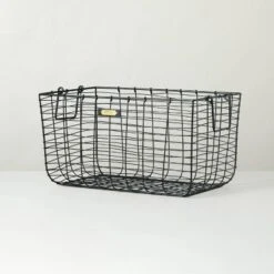 Wire Storage Basket Black - Hearth & Hand™ With Magnolia -Home Storage Store GUEST b22a1734 78e8 485f ac33 f45b9366683c