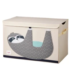 3 Sprouts Collapsible Toy Chest Storage Bin With Lid And Bookshelf Rack For Baby And Toddler Bedroom Or Playroom, Sloth Print Design -Home Storage Store GUEST b5607d14 8ee3 49f3 b9b3 a2c6f4964b61