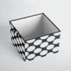 Bacati - Dots/Pin Stripes Black/White Storage Box Large