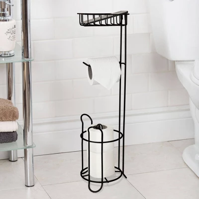 Standing Tissue Roll Holder With I-phone Storage - Nusteel 4 Standing Tissue Roll Holder With I-phone Storage - Nusteel - Image 4