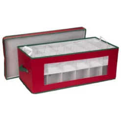 Household Essentials 36 Pocket Ornament Chest Red -Home Storage Store GUEST bb83c956 91a7 45e3 b90c d35de853d845