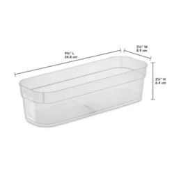 Sterilite 13538608 Narrow Storage Trays With Sturdy Banded Rim And Textured Bottom For Desktop And Drawer Organizing, Clear (24 Pack) -Home Storage Store GUEST bd1be34a bad1 4d98 8c94 c85e5756dca6