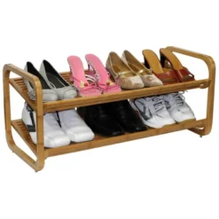 Oceanstar 2 Tier Shoe Rack, Rounded -Home Storage Store GUEST be04ec29 c3bb 4354 8d4c 3747488791c5