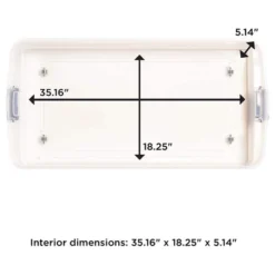 Homz Multipurpose 60 Qt Underbed Secure Latching Clear Plastic Storage Container With Snap-On Lid And Wheels For Home & Office Organization, (2 Pack) -Home Storage Store GUEST be52bedb bbde 49cc 97f6 07789a65430a