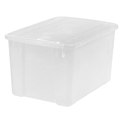 IRIS 4pk 50qt Plastic Storage Totes With Wing Lid 2 IRIS 4pk 50qt Plastic Storage Totes With Wing Lid - Image 2