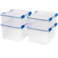 IRIS USA WEATHERPRO Plastic Storage Box With Durable Lid And Seal And Secure Latching Buckles -Home Storage Store GUEST c2aab652 7b4a 4615 9858 545c497cb353
