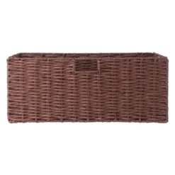 3pc Tessa Woven Rope 2 Small And 1 Large Basket Set Walnut - Winsome -Home Storage Store GUEST c4899895 cea7 496d 9179 4e7670d4a190