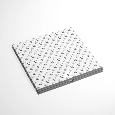 Bacati - Playful Fox Gray/white Arrow Storage Box Small 2 Bacati - Playful Fox Gray/white Arrow Storage Box Small - Image 2