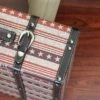 Northlight Set Of 2 Vintage-Style Red, White And Blue Beautiful Star Decorative Wooden Luggage Trunks 17.5"