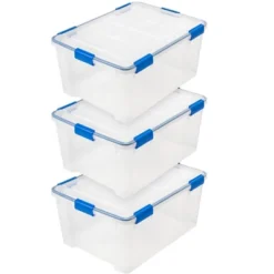IRIS USA WEATHERPRO Plastic Storage Box With Durable Lid And Seal And Secure Latching Buckles -Home Storage Store GUEST c8f7251a 59c9 472e 9280 cfbd39986f2f
