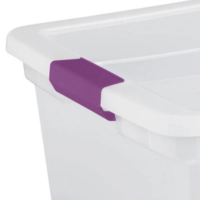 Sterilite 66 Quart Clear Plastic Latching Handle Storage Container Tote 2 Sterilite 66 Quart Clear Plastic Latching Handle Storage Container Tote - Image 2