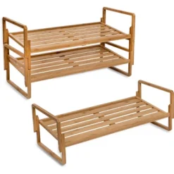 Honey-Can-Do 3 Tier Nest Bamboo Shoe Rack 9 Honey-Can-Do 3 Tier Nest Bamboo Shoe Rack -Home Storage Store GUEST ca5d0571 f50f 4ef2 8eb7 ee11b039e0c2