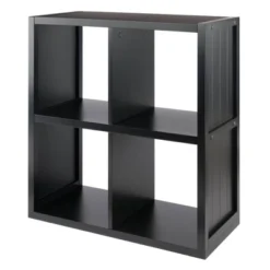 27" Timothy Shelf 2X2 Slots Black - Winsome 10 27" Timothy Shelf 2X2 Slots Black - Winsome -Home Storage Store GUEST cbd6b4f0 9162 42e2 88d7 443e537724d6