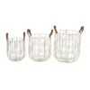 Set Of 3 Metal Storage Baskets - Olivia & May