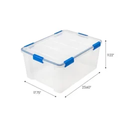 IRIS USA WEATHERPRO Plastic Storage Box With Durable Lid And Seal And Secure Latching Buckles -Home Storage Store GUEST cd3aee50 acab 4101 b652 8326a55c5028