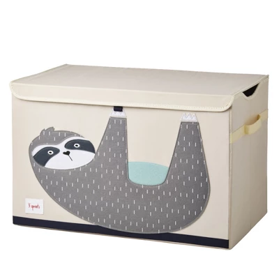 3 Sprouts Collapsible Toy Chest Storage Organizer Bin For Boys And Girls Playroom Nursery Bundle With Polka Dot Elephant And Sloth Designs (2 Pack) 2 3 Sprouts Collapsible Toy Chest Storage Organizer Bin For Boys And Girls Playroom Nursery Bundle With Polka Dot Elephant And Sloth Designs (2 Pack) - Image 2