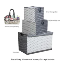 Bacati - Playful Fox Gray/white Arrow Storage Box Small 9 Bacati - Playful Fox Gray/white Arrow Storage Box Small -Home Storage Store GUEST ce1091b8 b2bb 41f0 a75c b57e19f18eeb