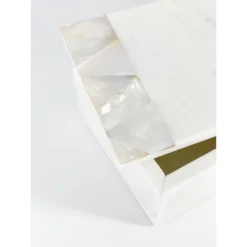 Mother Of Pearl White Marble Decor Box - Anaya -Home Storage Store GUEST ce7ae88d a511 4fcb 8922 189c0f939b55
