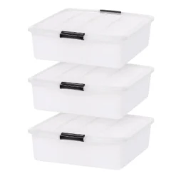 IRIS USA Plastic Under Bed Storage Containers -Home Storage Store GUEST d3880a1f 41a0 4a58 a1ea e14dedabcb87