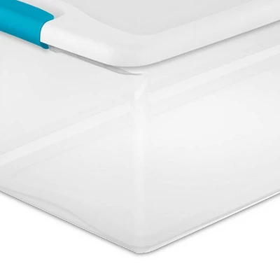 Sterilite Storage System Solution With 106 Quart Clear Latching Storage Tote, 4 Pack And 66 Quart Plastic Stackable Storage Tote, 4 Pack 5 Sterilite Storage System Solution With 106 Quart Clear Latching Storage Tote, 4 Pack And 66 Quart Plastic Stackable Storage Tote, 4 Pack - Image 5