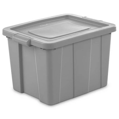 Sterilite Tuff1 18 Gallon Plastic Storage Tote Container Bin With Lid 1 Sterilite Tuff1 18 Gallon Plastic Storage Tote Container Bin With Lid