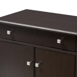 Dariell Modern And Contemporary Finished Shoe Cabinet Dark Brown - Baxton Studio -Home Storage Store GUEST d766edb9 2da2 45f0 8be7 7b689f5cc2ab