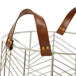 Set Of 3 Metal Storage Baskets - Olivia & May -Home Storage Store GUEST d80a08d4 6e25 4e90 98f0 9439148c87e4