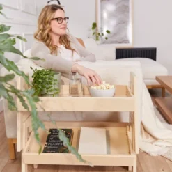 ECR4Kids Adjustable Stacking Shelf With Full Edge, Bookcase -Home Storage Store GUEST dd3ff960 d3e9 44db bd66 ba018095abd5