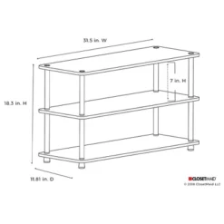 ClosetMaid 501500 Heavy Duty 3-Tier Shoe Organizer Rack For 12 Pairs Of Shoes, Cherry Finish -Home Storage Store GUEST dd9309b4 9cc2 4598 9013 fb5befe25afa