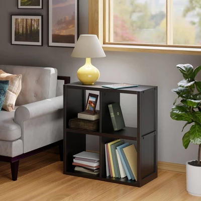 27" Timothy Shelf 2X2 Slots Black - Winsome 7 27" Timothy Shelf 2X2 Slots Black - Winsome - Image 7