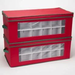 Household Essentials 36 Pocket Ornament Chest Red -Home Storage Store GUEST df170cb7 38ce 493c 85bd ae33fc289360