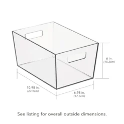 Nate Home By Nate Berkus Plastic Storage Bin For Pantry -Home Storage Store GUEST e123511e 1ba1 455a 85f8 0350fbc88fe2