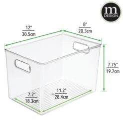MDesign Storage Organizer Bin With Handles For Cube Furniture, 2 Pack -Home Storage Store GUEST e12f348f 71a3 4568 90f9 48719764bb55