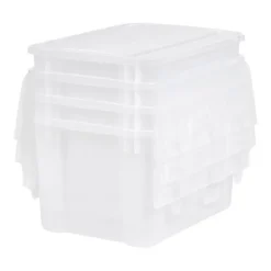 IRIS 4pk 50qt Plastic Storage Totes With Wing Lid 13 IRIS 4pk 50qt Plastic Storage Totes With Wing Lid -Home Storage Store GUEST e17adb5d c584 44e8 baf2 429bee57acd7