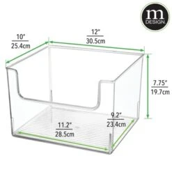 MDesign Open Front Plastic Storage Bin For Cube Furniture, 12" W, 4 Pack - Clear 20 MDesign Open Front Plastic Storage Bin For Cube Furniture, 12" W, 4 Pack - Clear -Home Storage Store GUEST e2688a57 3b4b 48b7 9768 79d277040d01